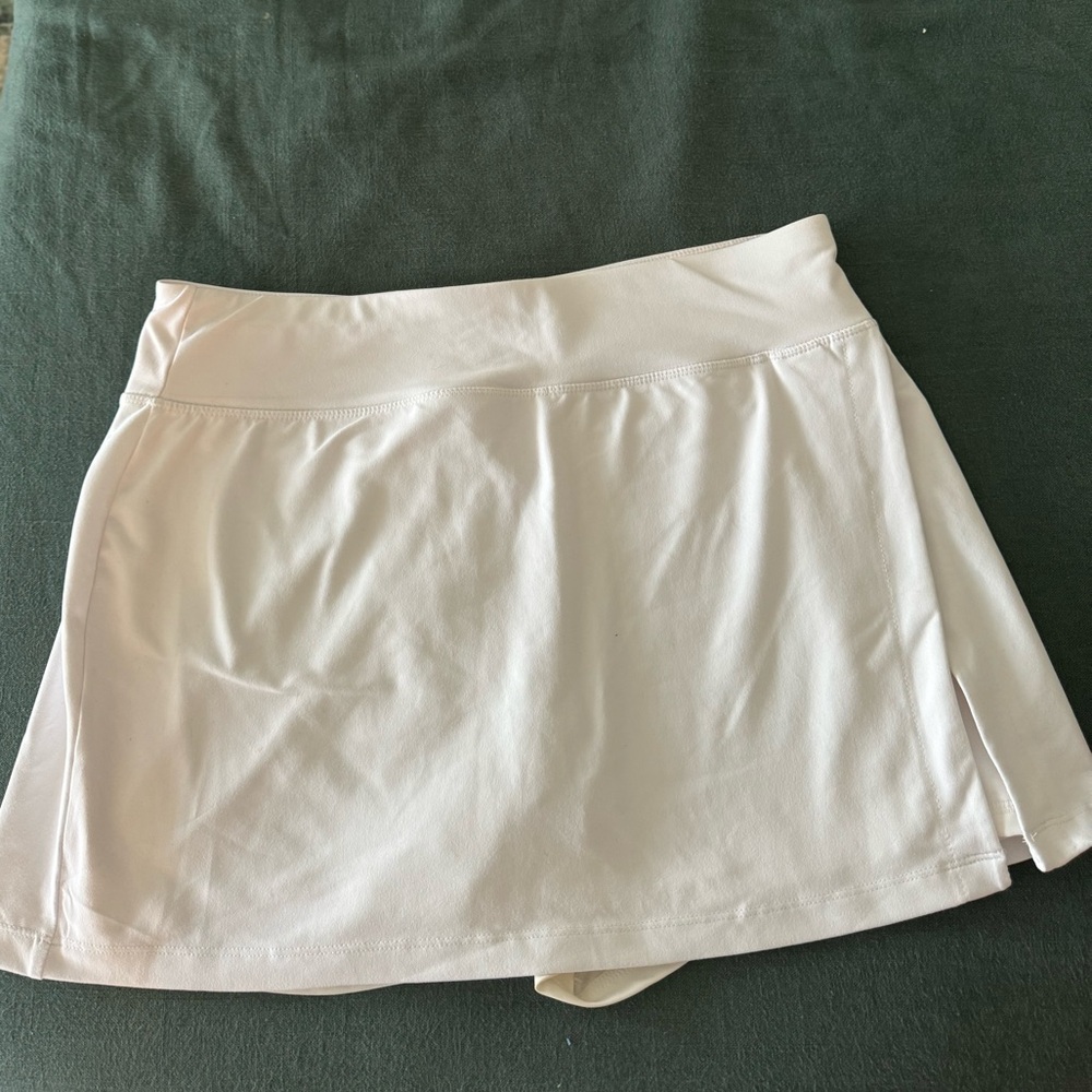 White tennis skort